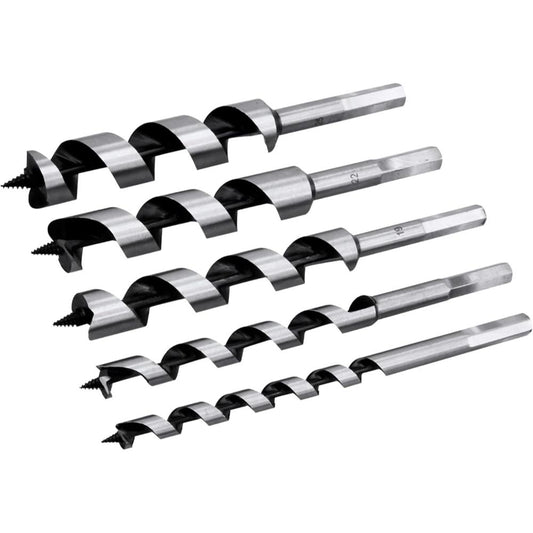 Rolson 48545 5 pc 200 mm Wood Auger Bit Set