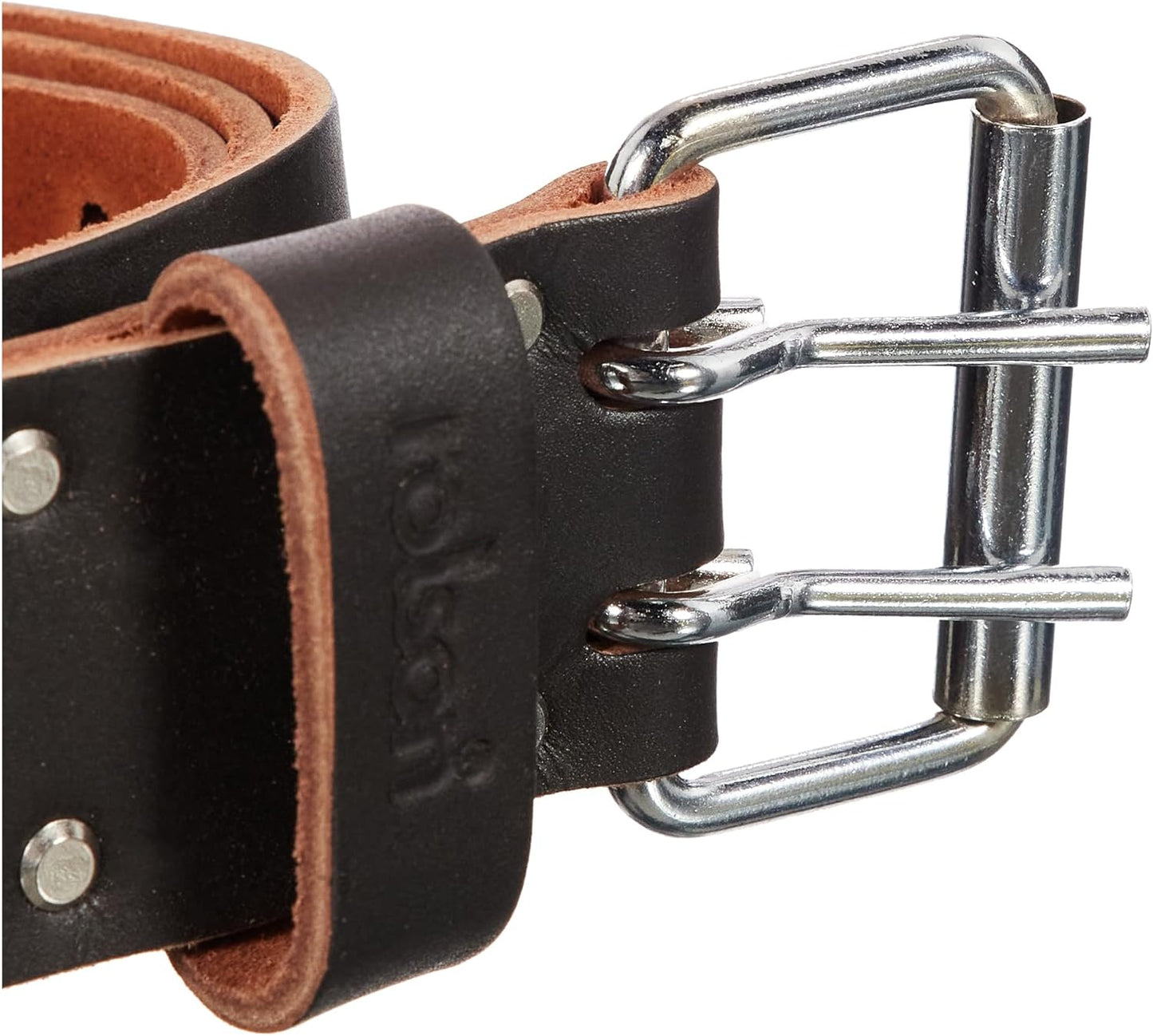 Rolson 68585 50 mm Top Grain Double Pin Leather Belt