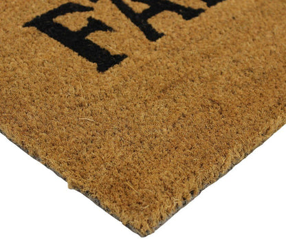 Door Mat JVL Irish Gaelic Failte Natural Coir 40 x 60 cm