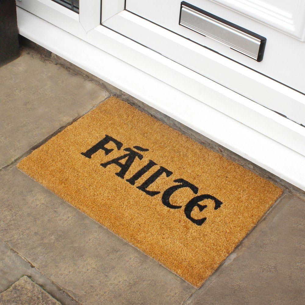 Door Mat JVL Irish Gaelic Failte Natural Coir 40 x 60 cm