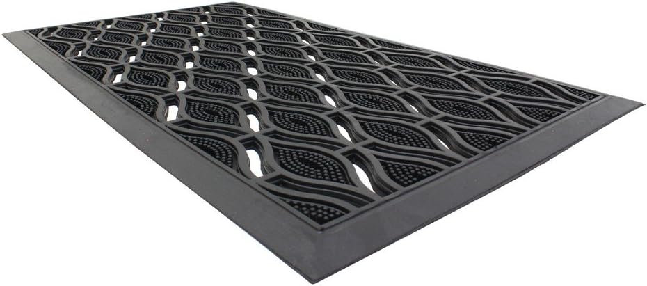 Door Mat 40X70Cm Elipses Rubber Scraper