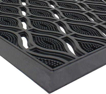 Door Mat 40X70Cm Elipses Rubber Scraper