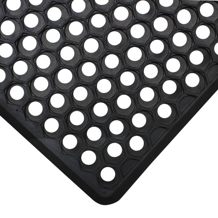 Door Mat Honeycomb Outdoor Rubber Ring  40 x 60 cm