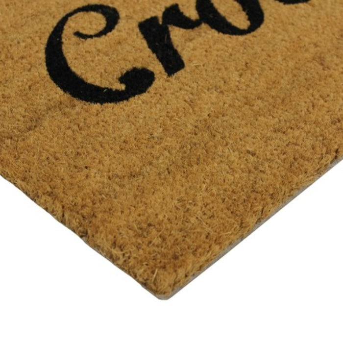 Door Mat JVL Croesco 40 x 60 cm Coir  Welsh/Cymru Welcome Greeting