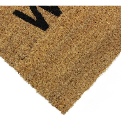 Door Mat Natural Coir Welcome 60cm X 33.5cm