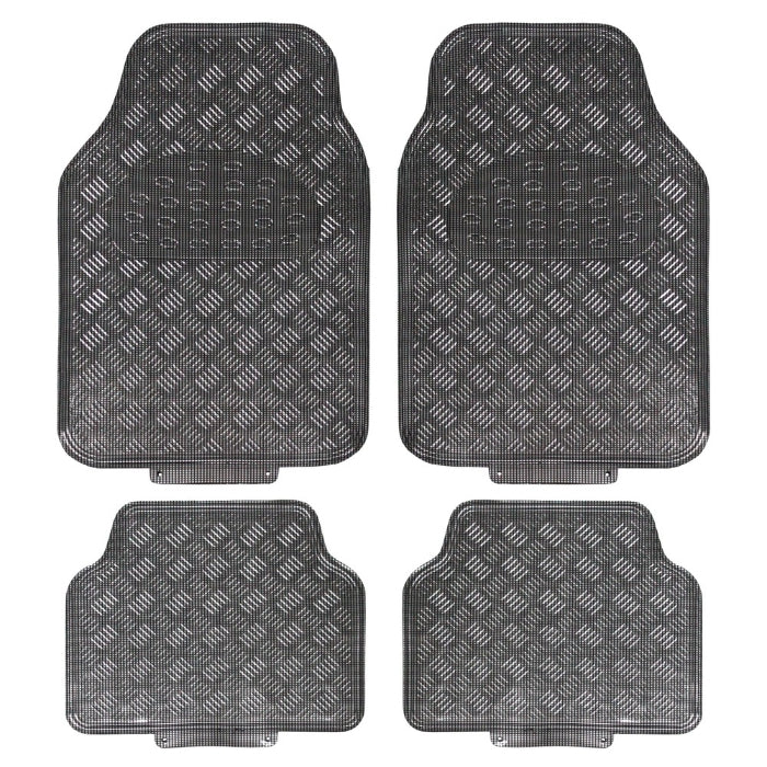 Titan - Universal 4 Piece Car Mat Set carbon