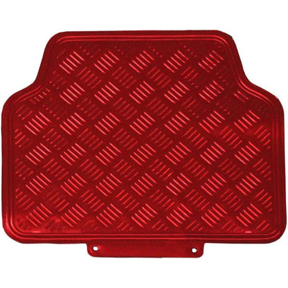 Car Mat Set   Universal 4 Piece Red JVL 01-692 Titan