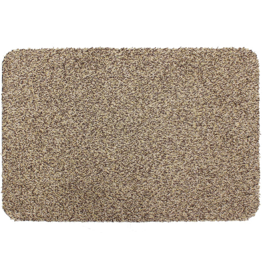 Barrier Door Mat Beige JVL Tanami Machine Washable 50 x 75 cm