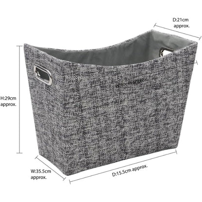 News Paper Magazine Holder, Grey JVL Urban Rectangle