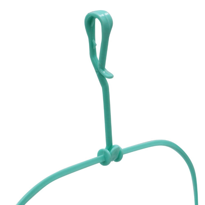 Peg Basket JVL Plastic Hanging Clear/Aqua