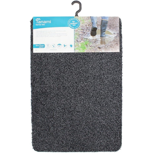 Tanami Machine Washable Barrier DoorMat Charcoal  50 x 75 cm