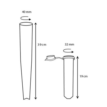 Soil Spear Spike Rotary airer Spike JVL Heavy Duty & Adaptor to Fit 32 and 40 m