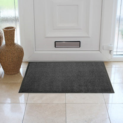 Barrier Commercial Door Floor Mat 40cm x 60cm JVL Grey Heavy Duty