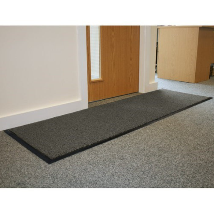 Commodore Barrier doorMat 60x150cm Grey & Black