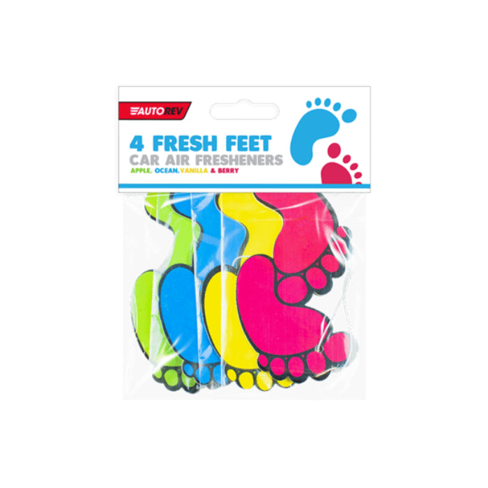 Fresh Feet Car Air Fresheners - 4 Pack