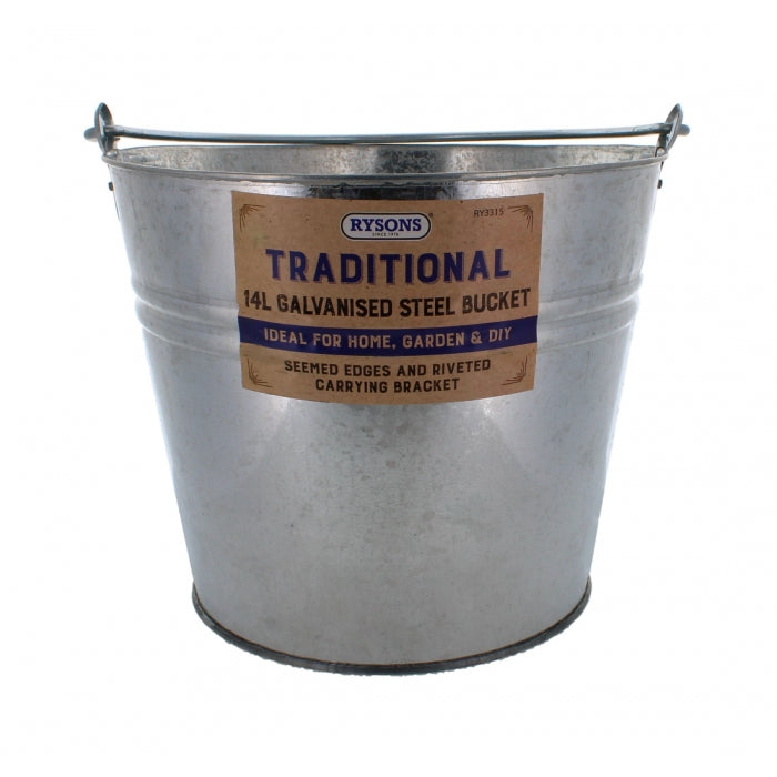 Galvanised Steel Bucket 14L (Ry-3315)