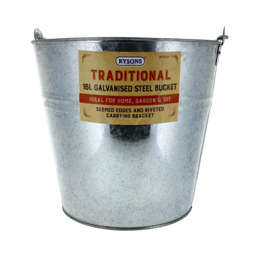 Galvanised Steel Bucket 16L (Ry-3316)