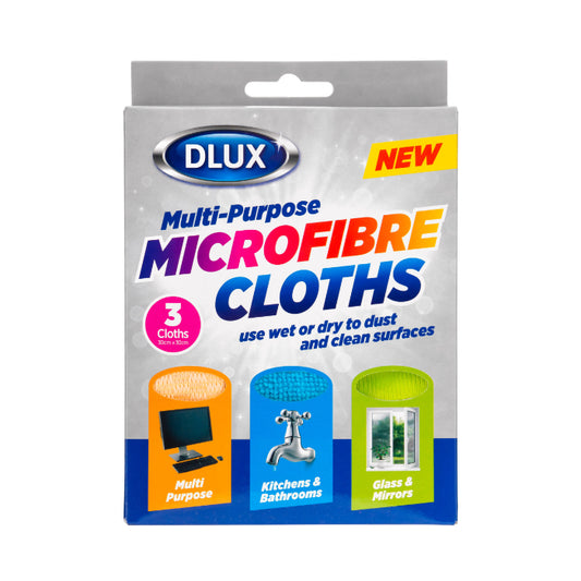 3pk Microfibre Cloths in Box