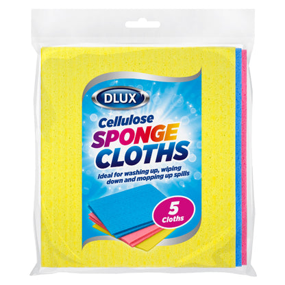 5pk Cellulose Sponge Cloths - (Biodegradable)