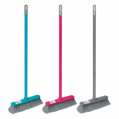 Broom with Handle                                             Broom head dimensions – 28cm W x 5cm D x 10cm H / handle 108cm