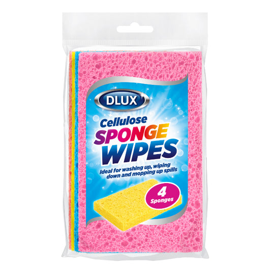 4pk Cellulose Sponge Wipes - (Biodegradable)