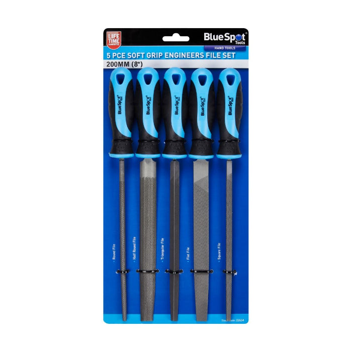 File Set with Double Colour Handle - 5 Piece BlueSpot 22654