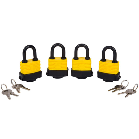 Padlocks Keyed A like BlueSpot 4 Piece 40mm Weather Resistant 77011